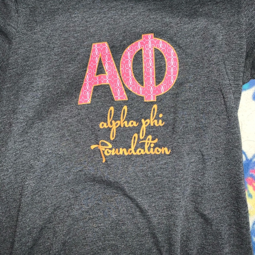 grey alpha phi foundation t shirt